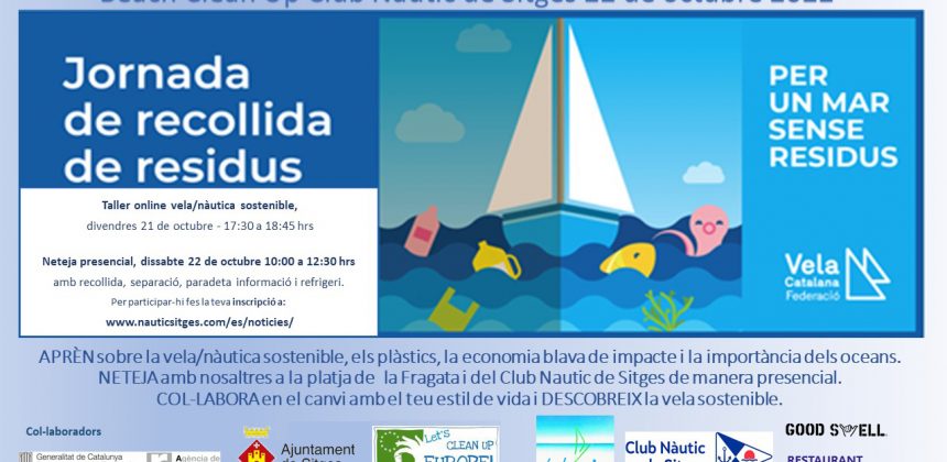 Neteja de platja amb Let’s Clean Up Europe: 21 i 22 d’octubre 2022