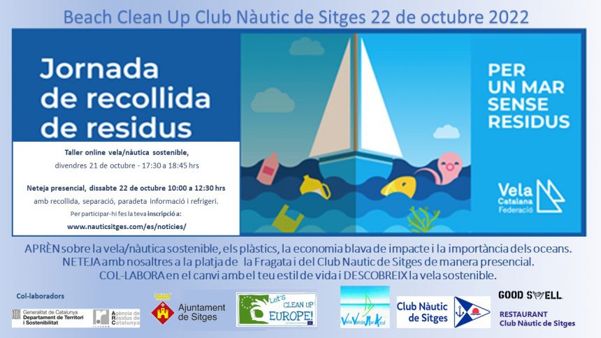 Neteja de platja amb Let’s Clean Up Europe: 21 i 22 d’octubre 2022